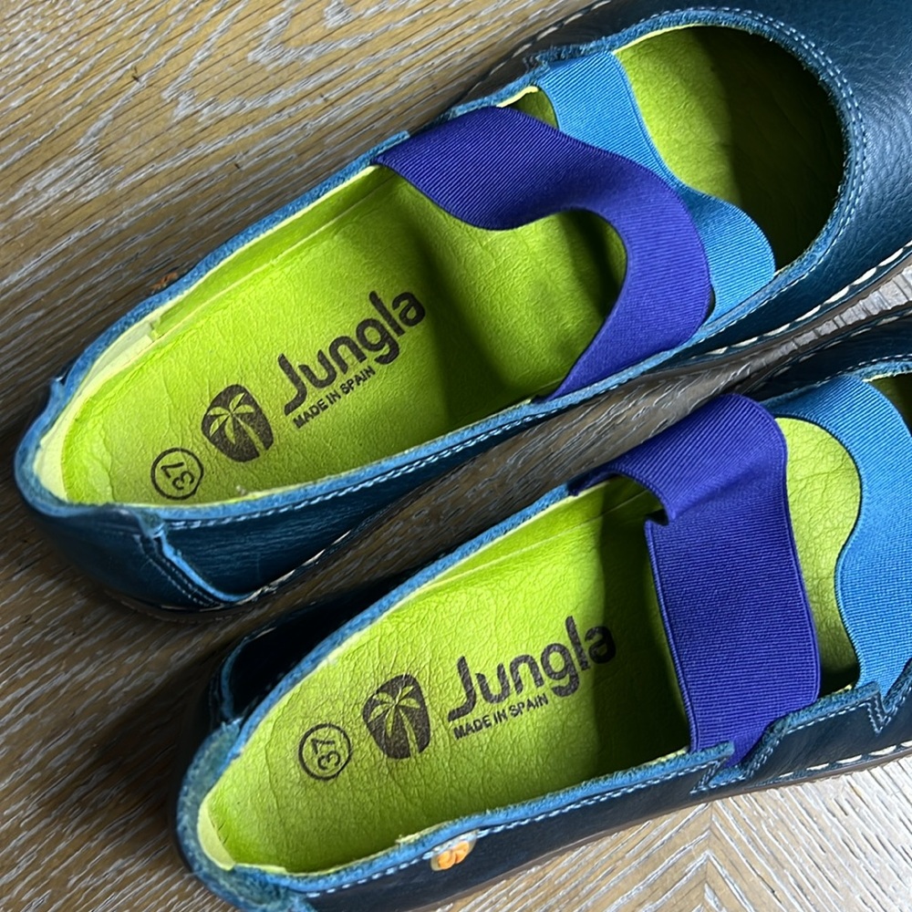 JUNGLA Leather Ballerina Flats Shoes 37 - Picture 5 of 10